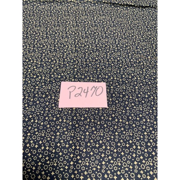 Marcus Fabrics Black & Cream Floral Cotton Fabric 1/2 Yard 44" Wide - Picture 7 of 7